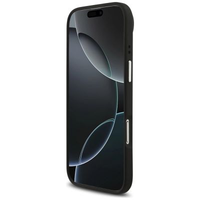 5. Guess Grained Big 4G Classic Logo Hülle für iPhone 17 Air - Schwarz