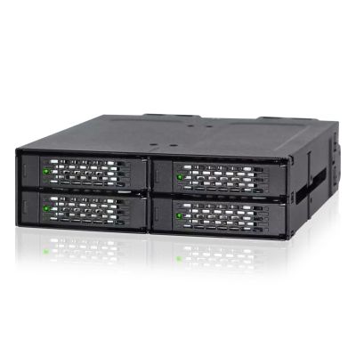 5. IcyDock Montageplatte 4x6,3cm SATAI-III mit 1x5,25" HDD/SSD schwarz
