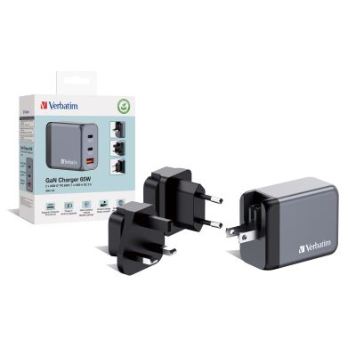 5. Verbatim GaN GNC-65 2xUSB-C Universal-Netzladegerät