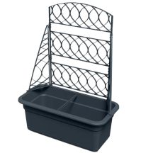 BLOMA ANTHRAZIT-BLUMENTOPF MIT PERGOLA