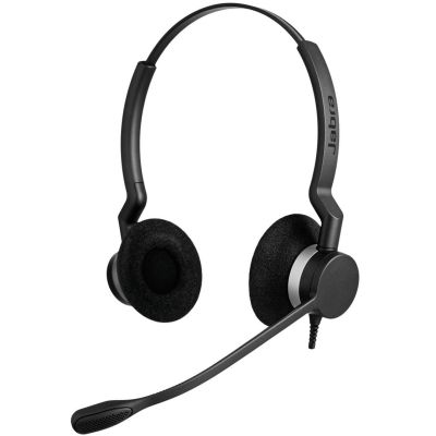 7. Jabra Biz 2300 Duo Headset, kabelgebunden, Kopfbügel, Bluetooth, Büro/Callcenter, Schwarz