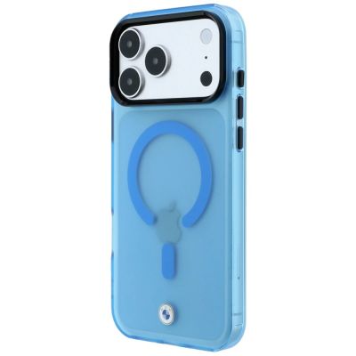 2. BMW -Logo-Schutzhülle mit mattiertem IML- und Metalllogo (MagSafe) für iPhone 18 Pro / 17 Pro – Blau