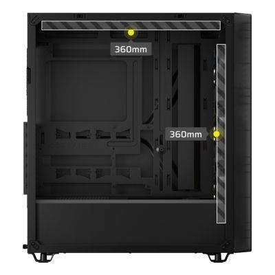 16. Corsair 3200D RS ARGB Mid-Tower Smoked Gehäuse