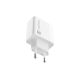 6. NATEC RIBERA USB-A + USB-C 20W POWER DELIVERY WEISSES LADEGERÄT NUC-2061