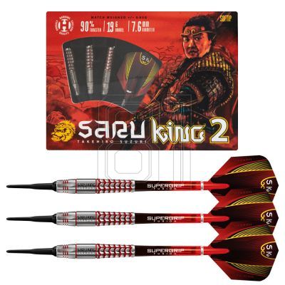 5. Harrows Saru King 2 Darts 90% Softip HS-TNK-000013352