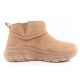 4. Skechers Damen Winterstiefel Isolierte Lederstiefeletten Braun