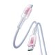 3. Joyroom S-A42 Crystal-Clear Series 60W USB-C – USB-C-Kabel 1,2 m – Weiß