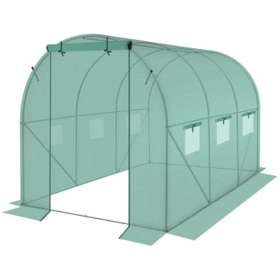 38. Gewächshaus-Gartentunnel 200 x 300 x 200 cm, PE-Grünstahlkonstruktion