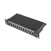 Patchpanel Lanberg PPF6-9012-B (1U; 10"; Kat. 6; FTP; 12xRJ-45)
