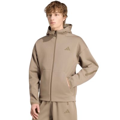 adidas ZNE Full Zip Sweatshirt für Herren, beige, KF3828