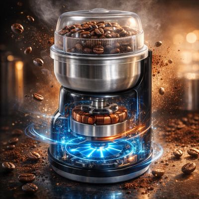 7. Esperanza Lungo EKC002K Kaffeemühle (160W; Schlagmühle; schwarz)
