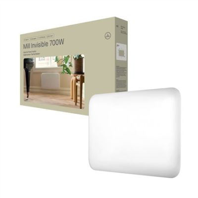 Mill Invisible Heizgerät | IB700DN | Flächenheizkörper | 700 W | Geeignet für Räume bis 9–12 m² | Weiß | IPX4
