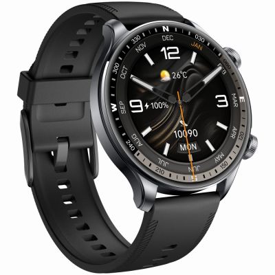 10. Smartwatch Gravity Black 2 Armbänder GT35-1