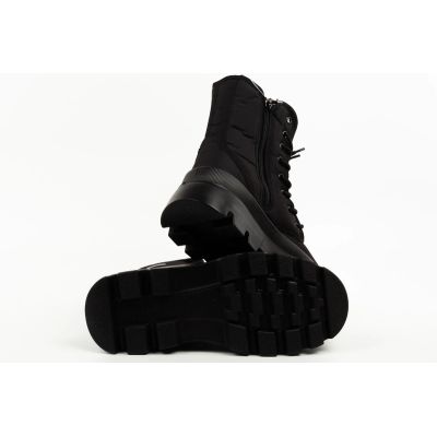 8. Progress Damen-Winterstiefel Schneestiefel schwarz warm gefüttert mit Lammfell