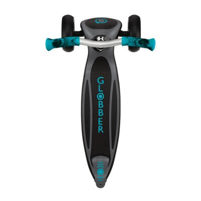 5. Globber Master Prime 3-Rad-Scooter / Schwarz - Blaugrün 664-105
