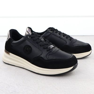 3. Schwarze Damen-Lederschuhe Filippo DP7106/25