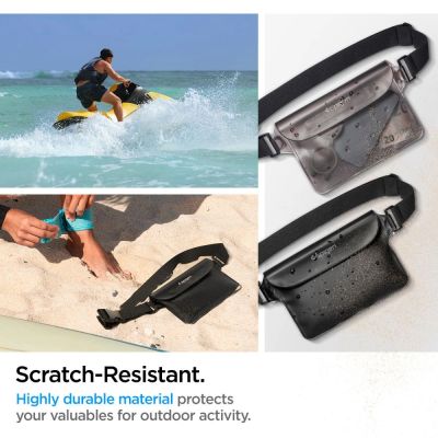 6. Spigen Aqua Shield A620 wasserdichte Hüfttasche IPX8 - Schwarz