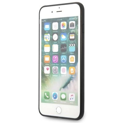 5. Karl Lagerfeld Saffiano Karl&Choupette Head Case für iPhone 7 Plus / iPhone 8 Plus – Schwarz