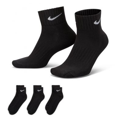 2. Nike Value Baumwoll-Viertel-Socken, 3 Paar, SX4926 001
