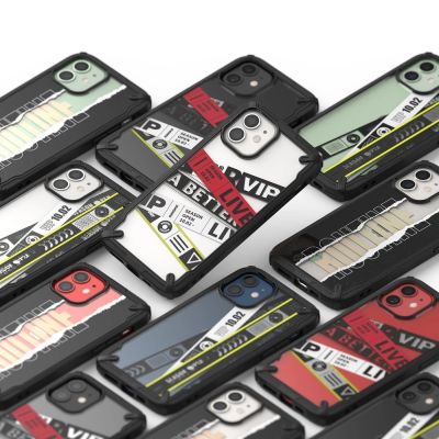 6. Ringke Fusion X Design Schutzhülle Schutzhülle mit Rahmen für iPhone 12 mini schwarz (Routine) (XDAP0020)