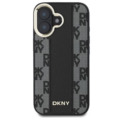 3. DKNY Checkered Pattern Magsafe Hülle für iPhone 16 Plus – Schwarz