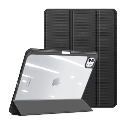4. Dux Ducis Toby Hülle mit Klappe und Ständer für iPad Pro 11" 2024 - Schwarz