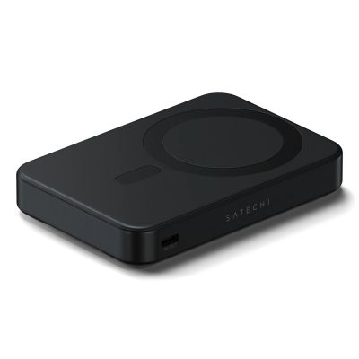 2. Satechi OntheGo Powerbank 10K - Magnetische Powerbank mit Ständer, 10.000 mAh, kompatibel mit MagSafe und Qi2 (Schwarz)