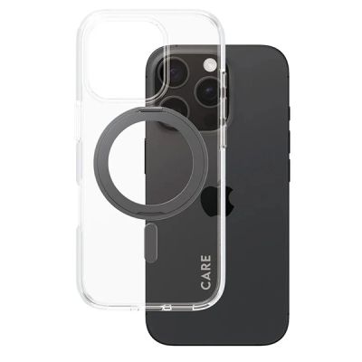2. CARE by PanzerGlass Feature Kickstand Case iPhone 16 Pro 6,3" schwarz/schwarz MagSafe 1322