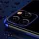 3. Clear Color Case Gel-TPU-Cover mit Metallrahmen für Xiaomi Redmi Note 11S / Note 11 blau