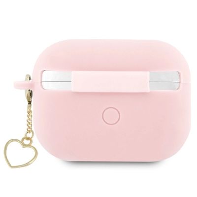 2. Guess GUAP2LSCHSP AirPods Pro 2 Cover Pink/Pink Silikon Charm Heart Collection