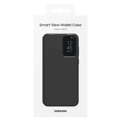 5. Samsung Smart View Wallet EF-ZA356CBEGWW Klapphülle für Samsung Galaxy A35 – Schwarz
