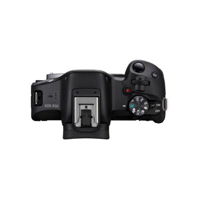 8. Canon EOS R50, Schwarz + RF-S 18-45mm F4.5-6.3 IS STM Kit, spiegellose Kamera, 24,2 MP CMOS, 6000 x 4000 Pixel, Schwarz