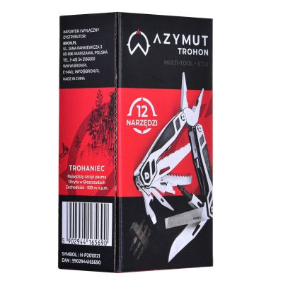 8. AZYMUT Trohon Multitool - 12 Werkzeuge + 8 Bits + Holster (H-P2010121)