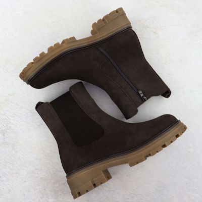 4. Damen-Lederstiefeletten als Chelsea Boots in Schokoladenbraun Sergio Leone TR25733-S
