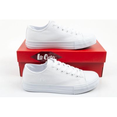 9. Lee Cooper Damen-Sportschuhe, Sneaker, modisch, weiß, bequem