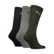 2. Puma Crew Socken, 3 Paar, Schwarz, Grau, Grün, 880355 28