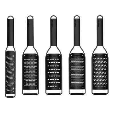 6. Microplane 43002 Handreibe/Spiralreibe, Flachreibe, Schwarz