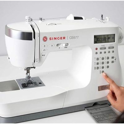 7. SINGER Elite CE677 Elektrische Nähmaschine Weiß