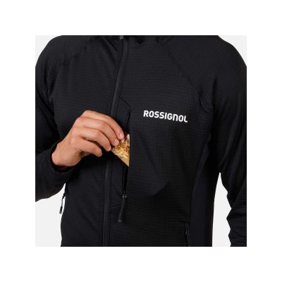 5. ROSSIGNOL BLACKSIDE MIX FZH FLEECE Herren-Sweatshirt schwarz