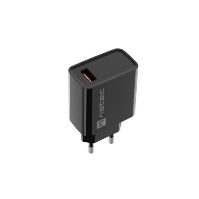 NATEC RIBERA USB-A 18W SCHWARZES LADEGERÄT NUC-2058