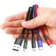 5. Baseus Kabel USB 4in1 Kabel, 2x Lightning / USB Typ C / Micro USB, Nylon geflochten 3.5A 1.2m schwarz (CA1T4-A01)
