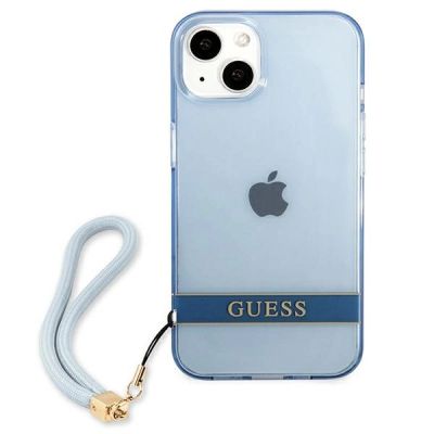 3. Guess GUHCP13SHTSGSB iPhone 13 mini 5,4 "blau / blau Hardcase Translucent Stap