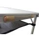 23. Klappbarer Campingtisch 120x60x70/62/55cm, 4 Stühle und Ablage