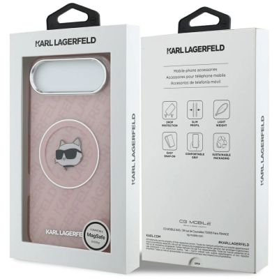 8. Karl Lagerfeld IML Choupette Head Logo MagSafe Hülle für iPhone 17 Air - Pink