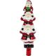 2. Glas-Christbaumspitze „Weihnachtsmänner“ 28,5 cm