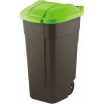 Curver 214125 Abfalleimer 110 l Rechteckig Kunststoff Schwarz, Grün
