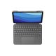 3. Logitech Combo Touch QWERTZ Deutscher Smart Connector Grau
