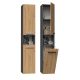 NEL III Badezimmerschrank 31x30xH174 Anthrazit/Artisan