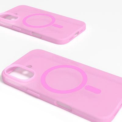 3. Puro Daylight MagSafe Silikonhülle für iPhone 16 – Rosa