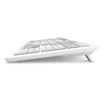 4. Sharkoon OfficePal K30W weiße Tastatur für Zuhause/Büro, USB, QWERTZ, Deutsch, Weiß